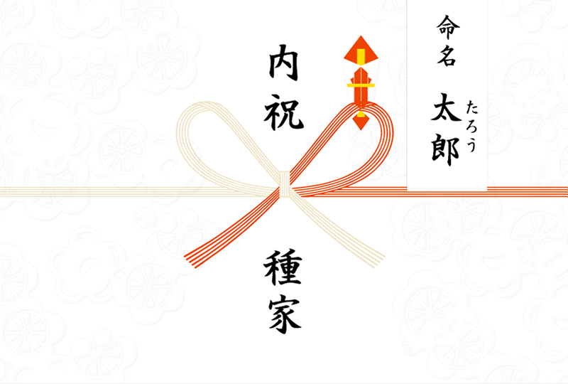 内祝（命名短冊）