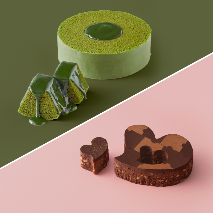 パッケージレスセット ショコラバーム 抹茶×ハートブラウニー