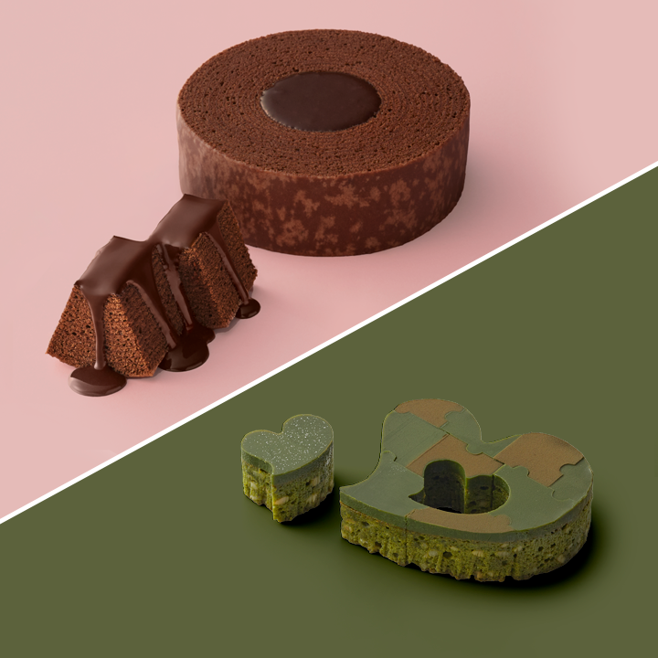 パッケージレスセット ショコラバーム×ハートブラウニー 抹茶