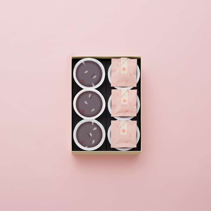 本生羊羹 春味3個・さくら羊羹3個