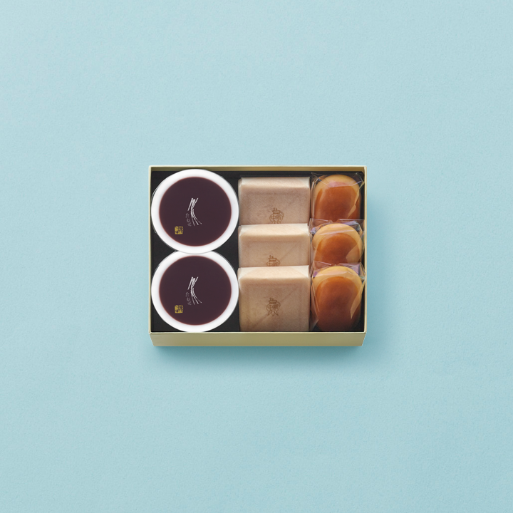 本生羊羹2個・栗饅頭3個・斗升最中3個