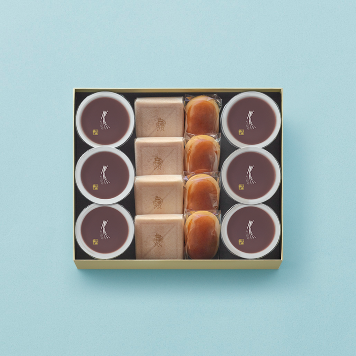 本生羊羹・栗饅頭・斗升最中詰合せ YA47