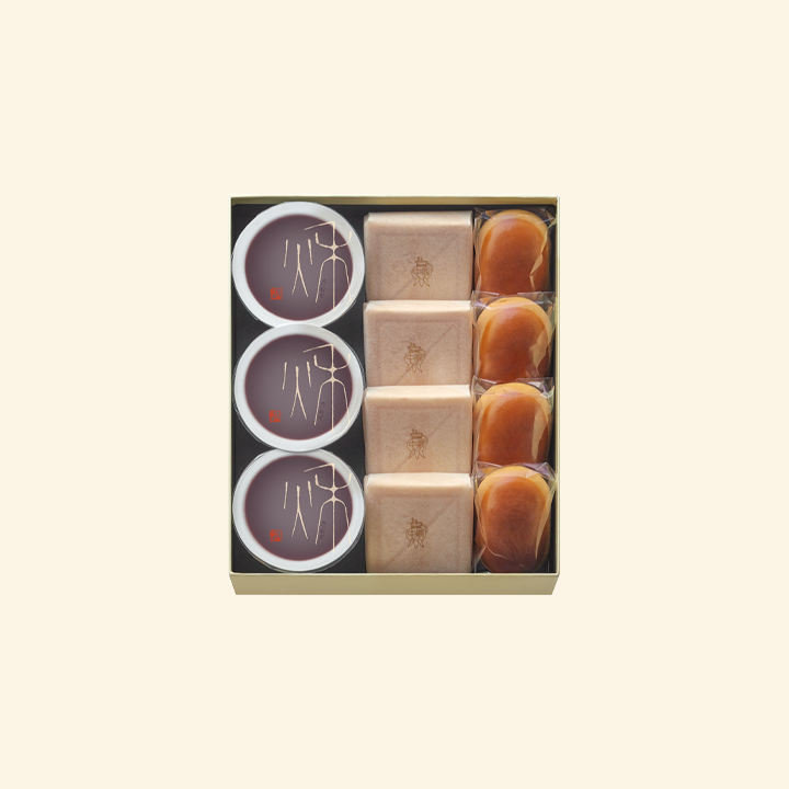 本生羊羹 秋味3個・栗饅頭4個・斗升最中4個