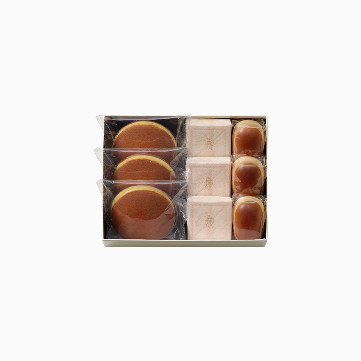 どらやき3個・栗饅頭3個・斗升最中3個