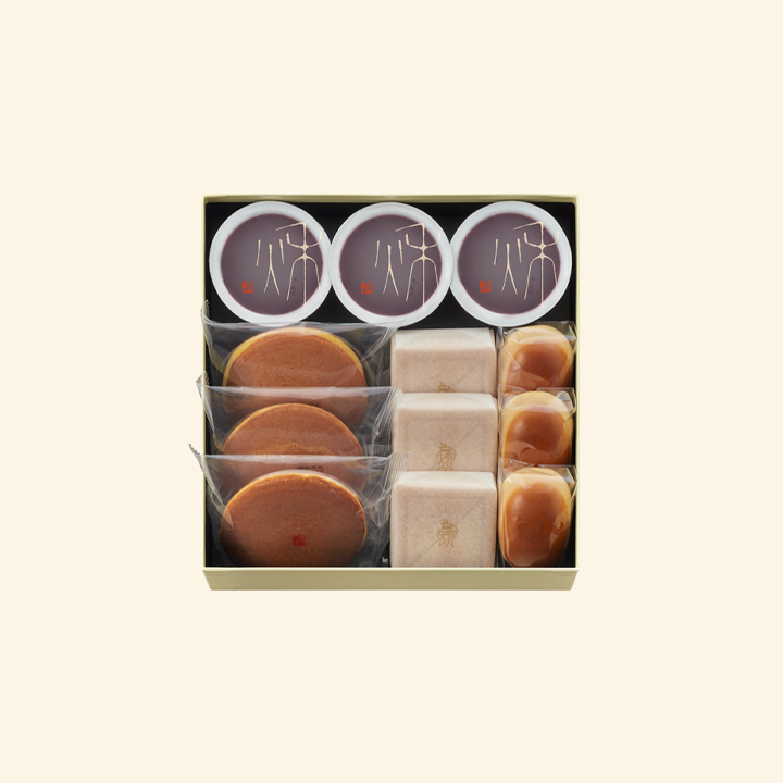 本生羊羹 秋味3個・栗饅頭3個・斗升最中3個・どらやき粒餡3個