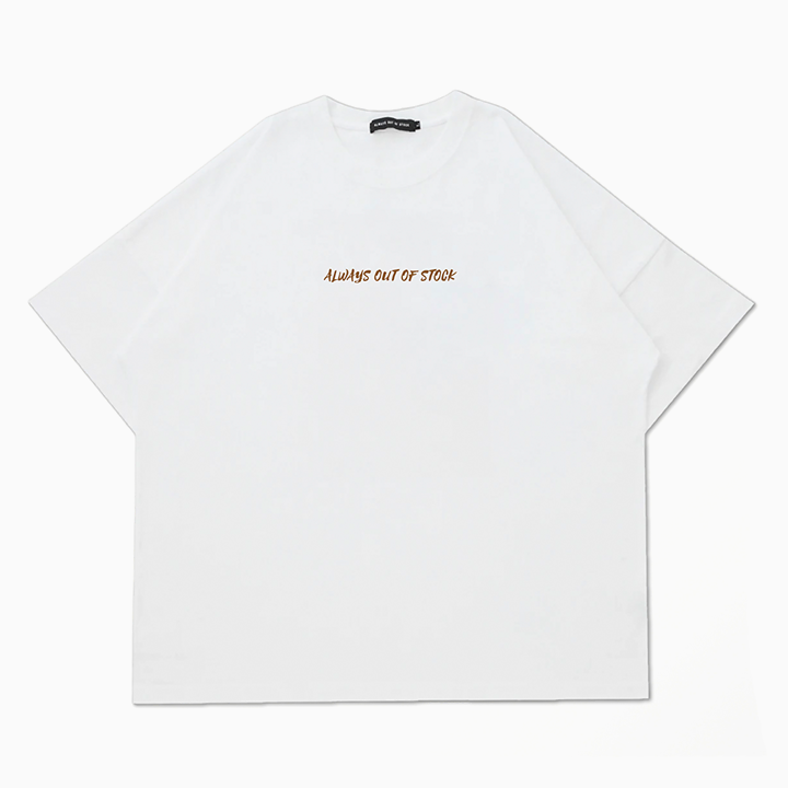 ALWAYS OUT OF STOCK×CLUB HARIE　Tシャツ　ハート　白L