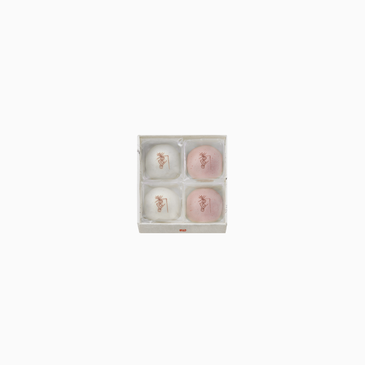 紅白たねや饅頭（壽）　4個入