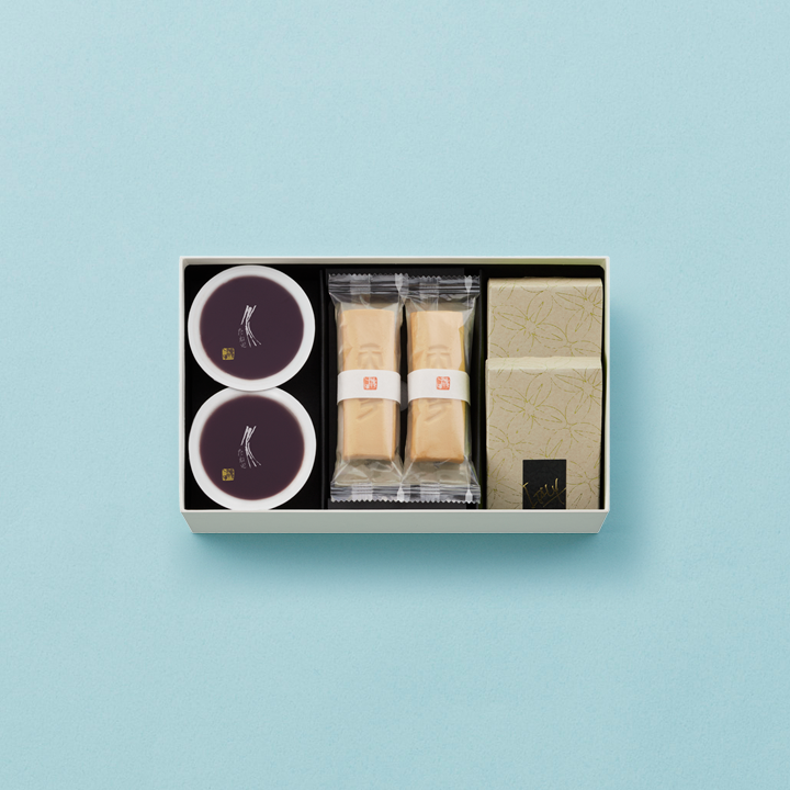 本生羊羹2個・ふくみ天平4個・ピスタブレ2箱