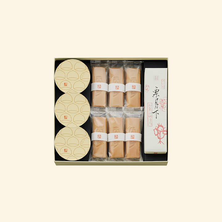 栗羊羹3個・ふくみ天平6個・栗月下1本