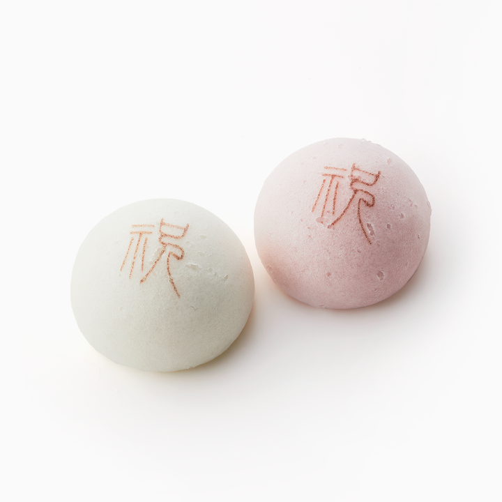 紅白たねや饅頭（祝）　4個入