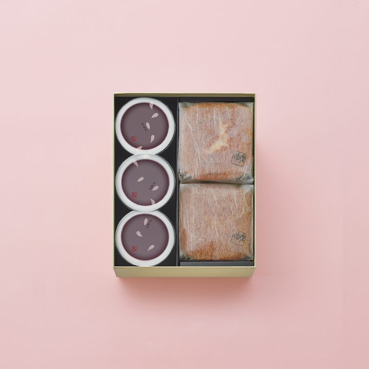 本生羊羹 春味3個・たねやカステラ2個