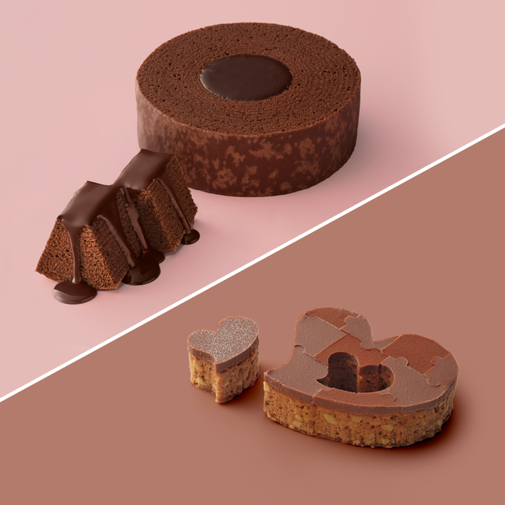 パッケージレスセット ショコラバーム＆ハートブラウニー ミルクチョコ