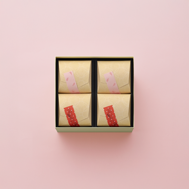 たねやあんみつ さくら2個・たねやあんみつ いちご2個