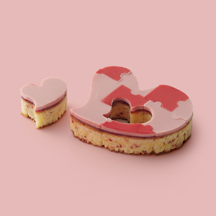 ハートブラウニー 苺　10ピース