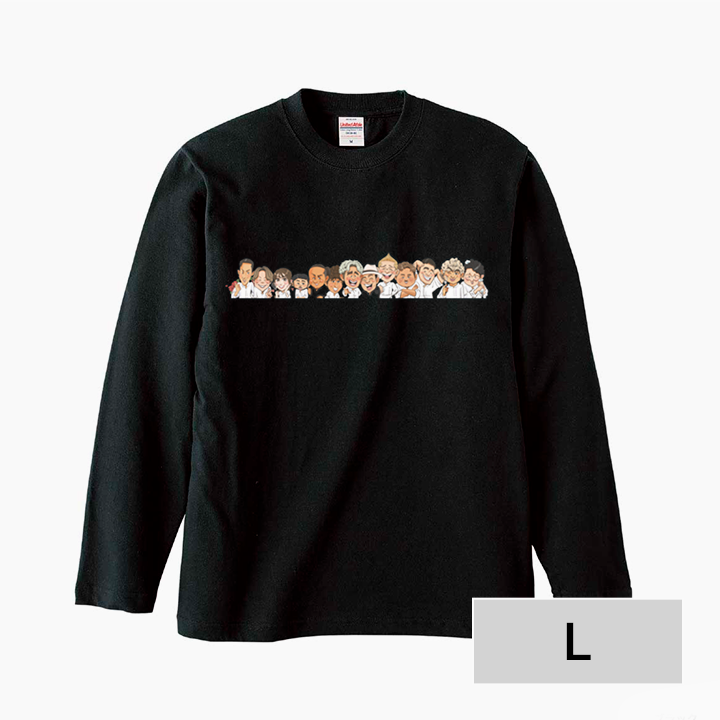 ラコフェス Tシャツ 長袖 B(上半身イラスト) L