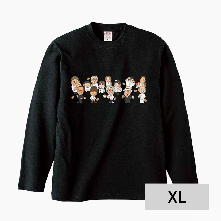 ラコフェス Tシャツ 長袖 A(全身イラスト) XL