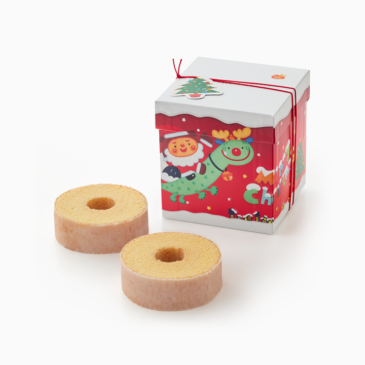 バームクーヘンmini　3個入 サンタ限定パッケージ赤