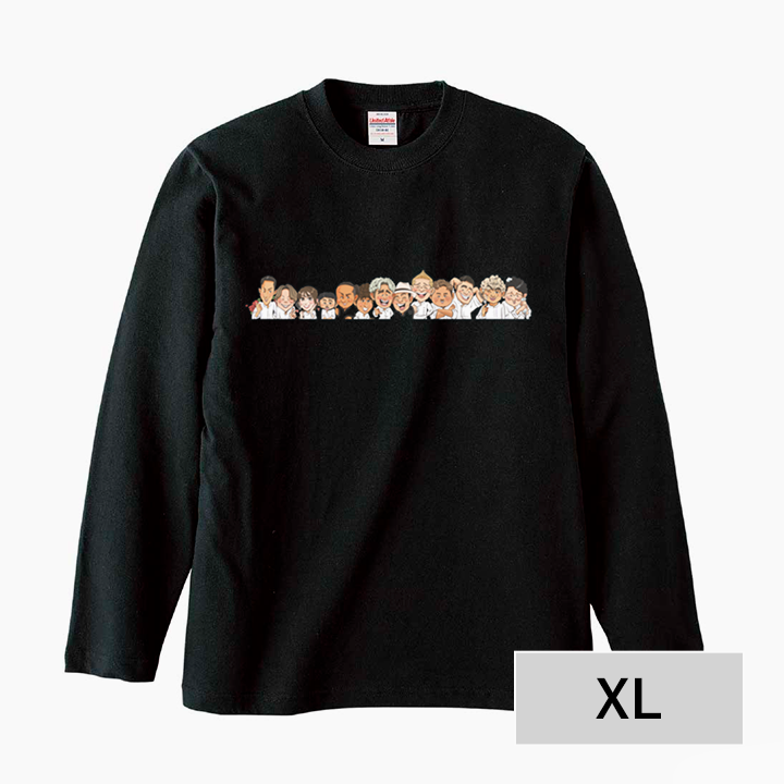 ラコフェス Tシャツ 長袖 B(上半身イラスト) XL