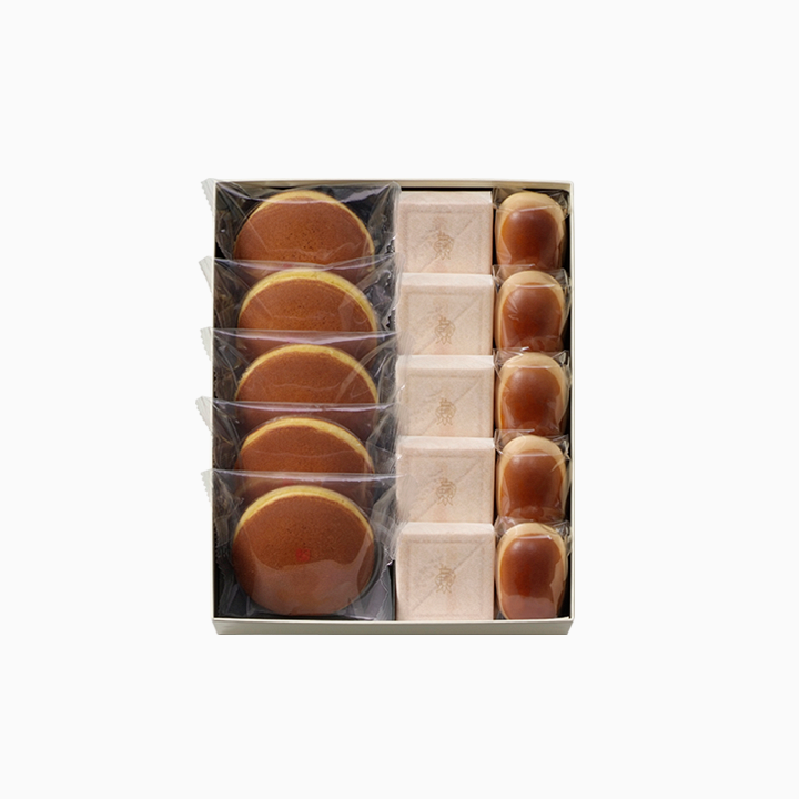 どらやき5個・栗饅頭5個・斗升最中5個
