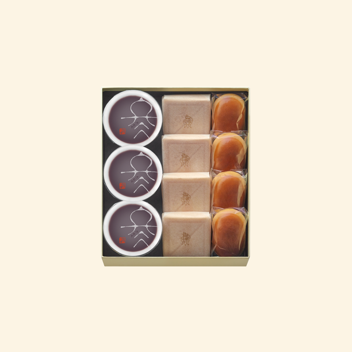本生羊羹 冬味3個・栗饅頭4個・斗升最中4個
