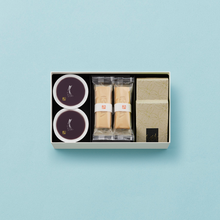 本生羊羹2個・ふくみ天平4個・ピスタブレ2箱