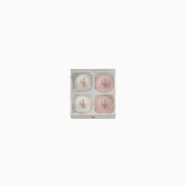 紅白たねや饅頭（福）　4個入