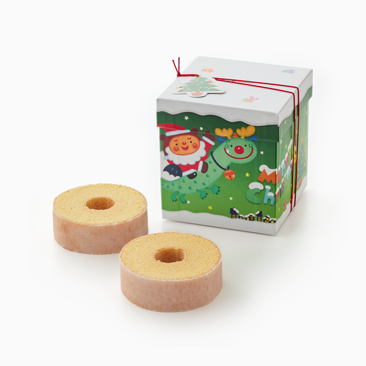 バームクーヘンmini　3個入 サンタ限定パッケージ緑