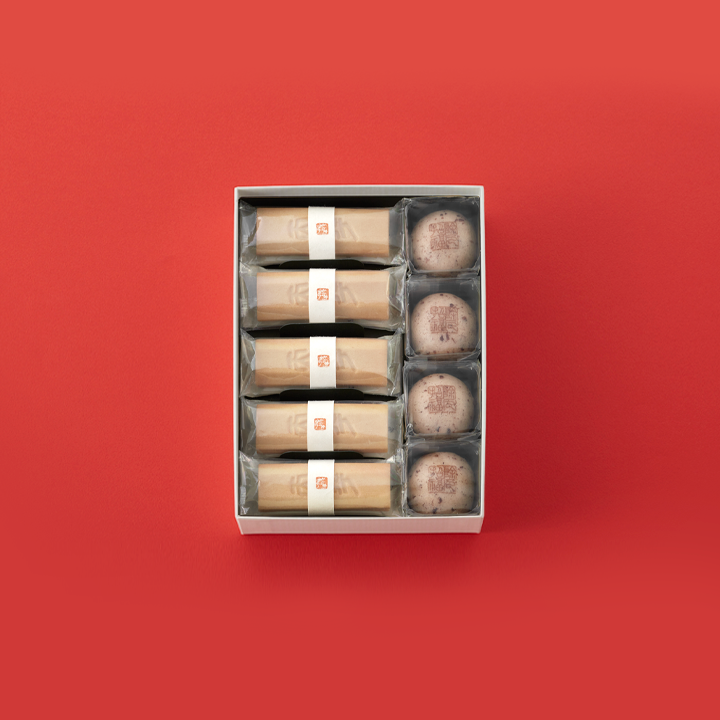 ふくみ天平5個・たねや厄除まんじゅう4個