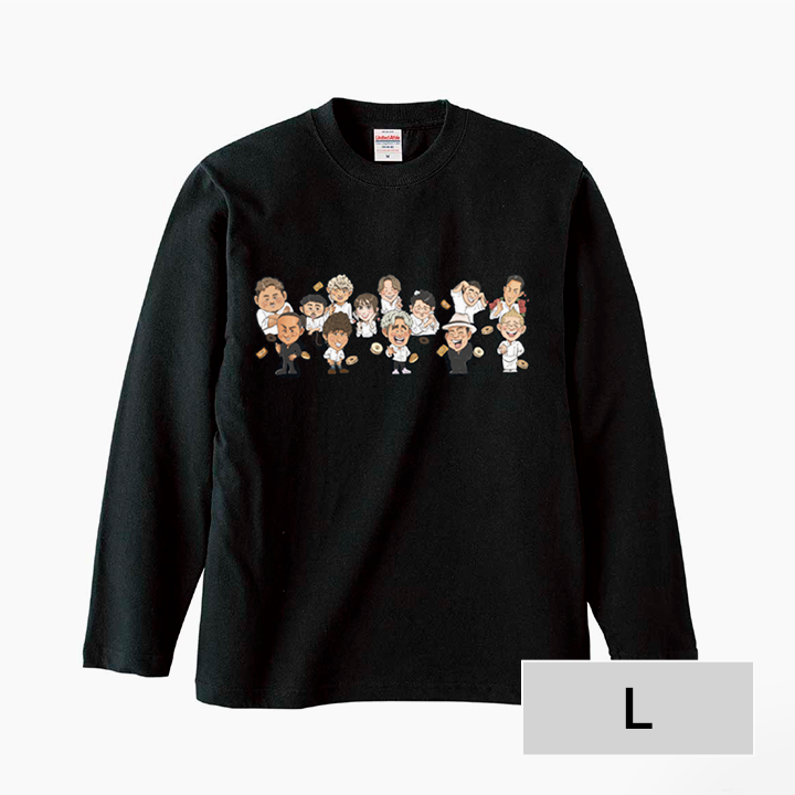 ラコフェス Tシャツ 長袖 A(全身イラスト) L