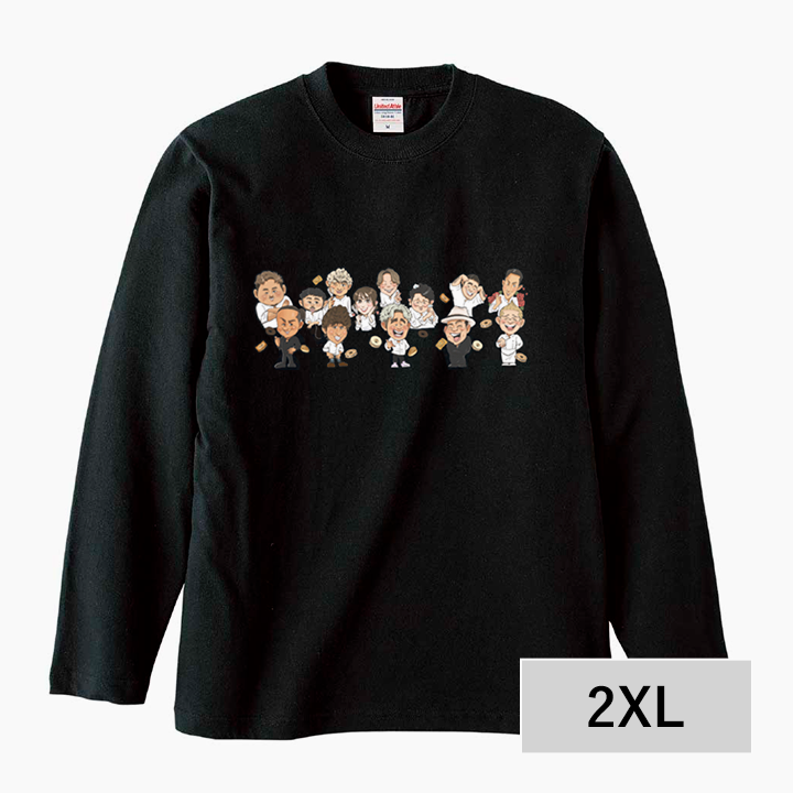 ラコフェス Tシャツ 長袖 A(全身イラスト) 2XL