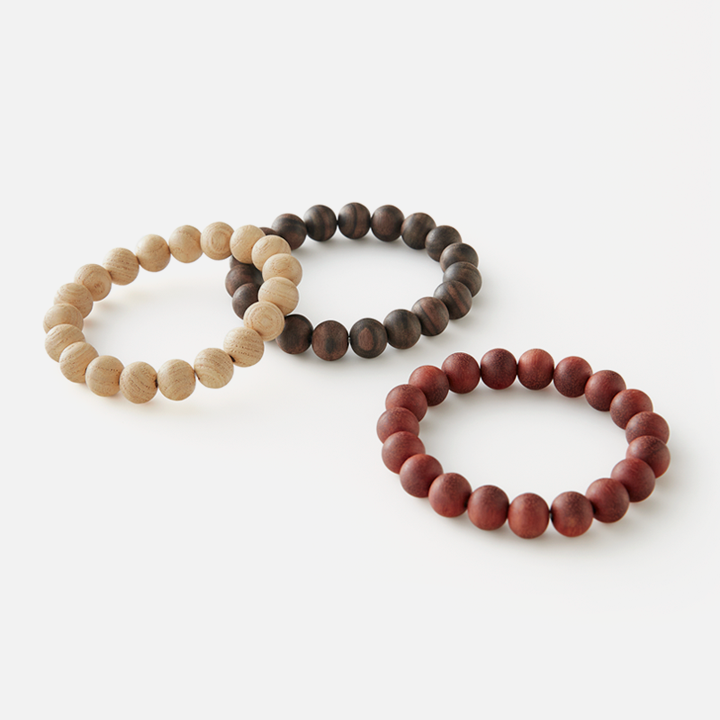 ウッドビーズブレスレット