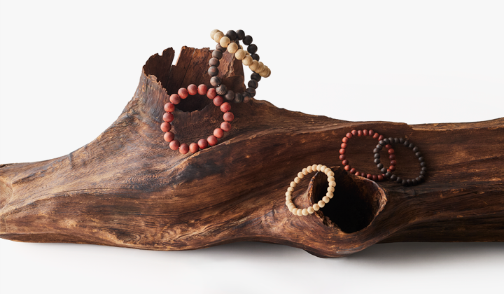 ウッドビーズブレスレット