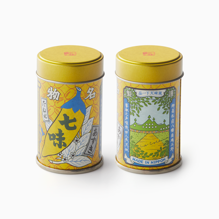 あずき七味 オリジナルデザイン缶
