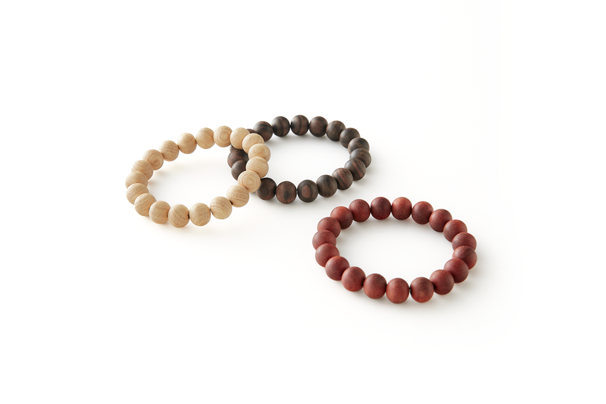 ウッドビーズブレスレット
